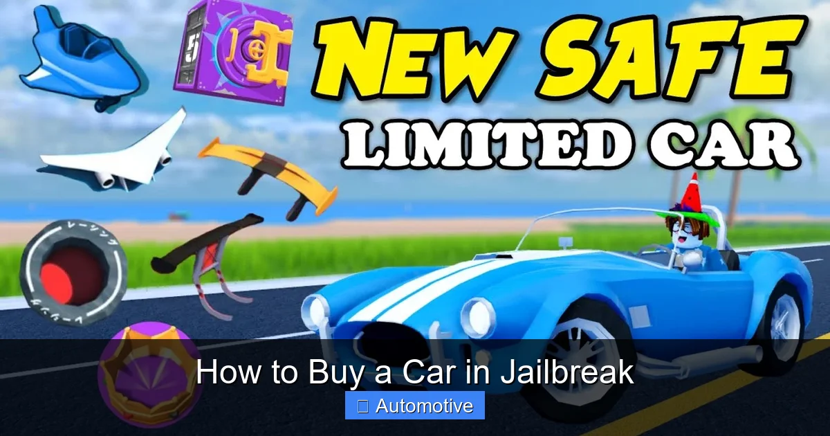 How to Buy a Car in Jailbreak