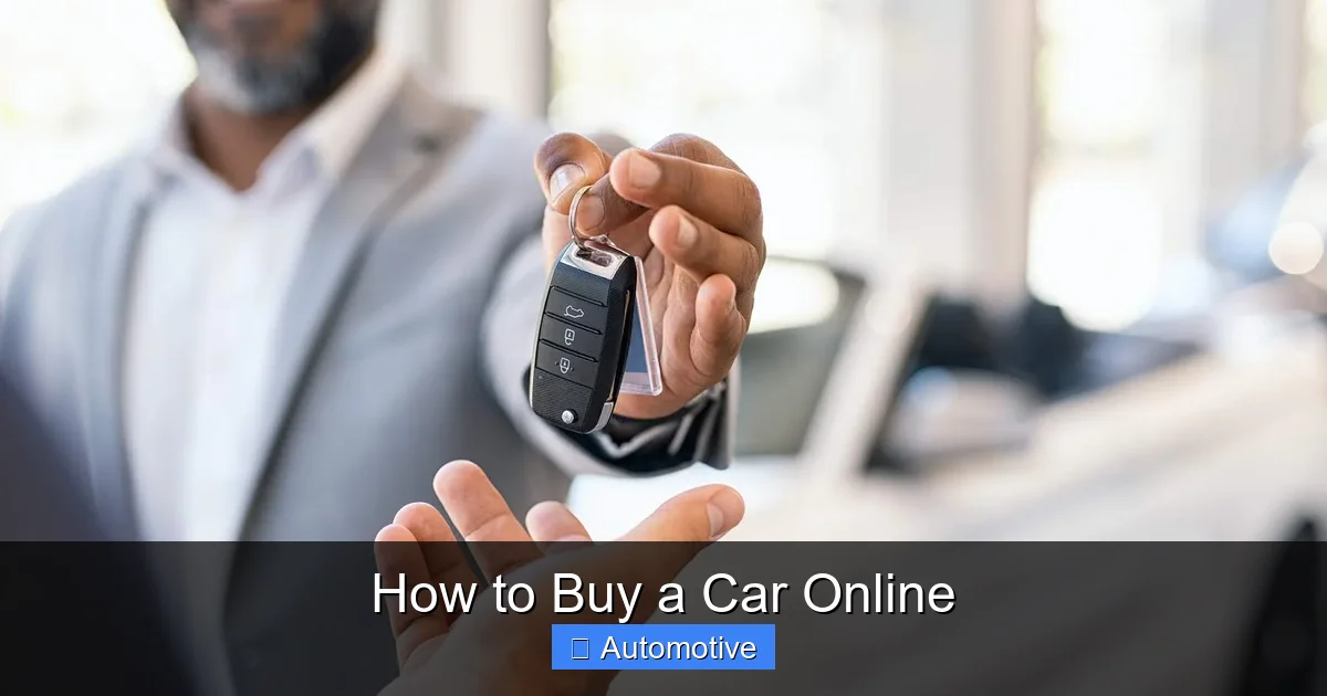 How to Buy a Car Online