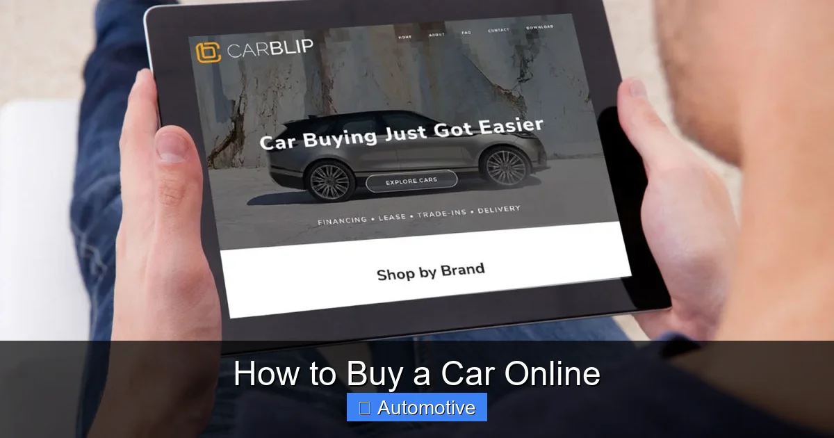 How to Buy a Car Online