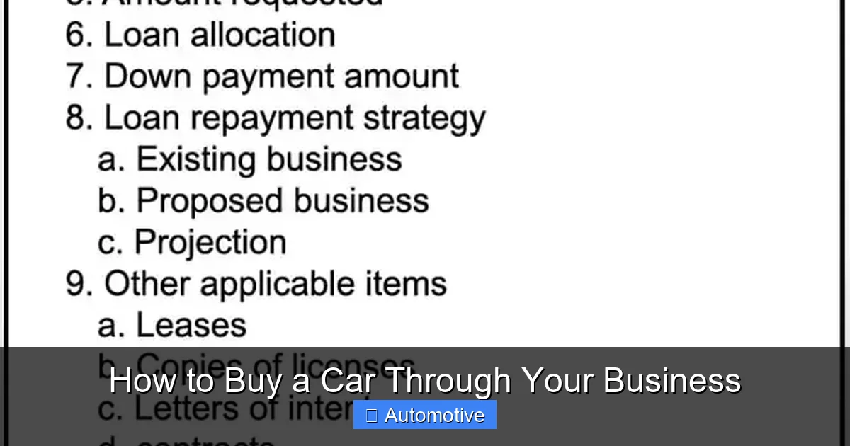 How to Buy a Car Through Your Business