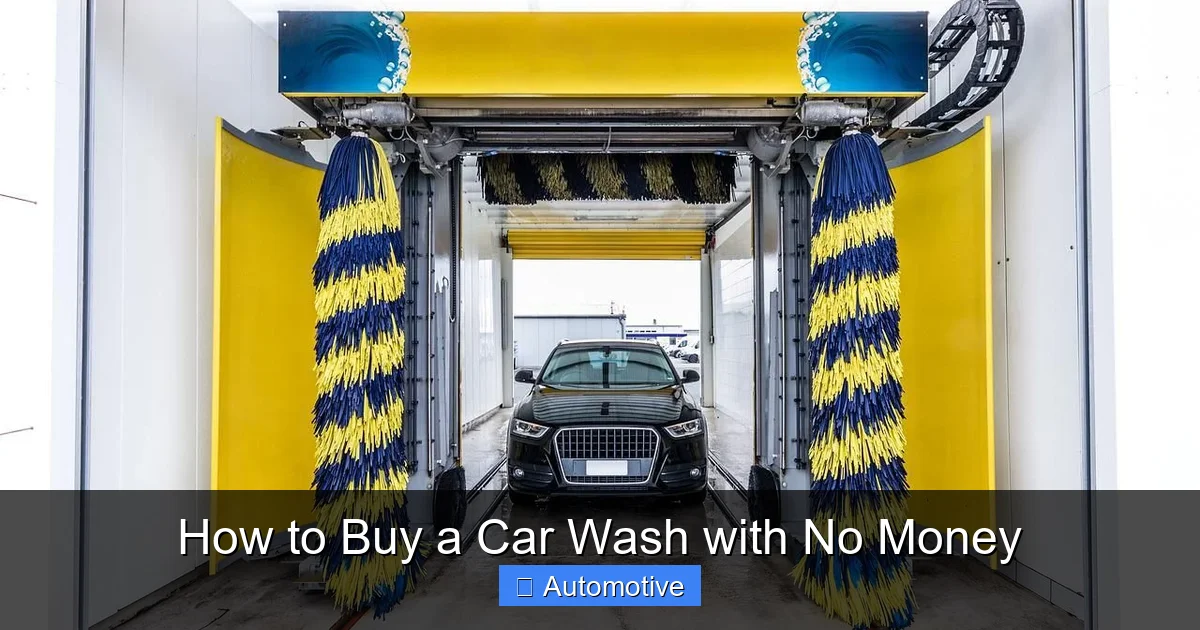 How to Buy a Car Wash with No Money