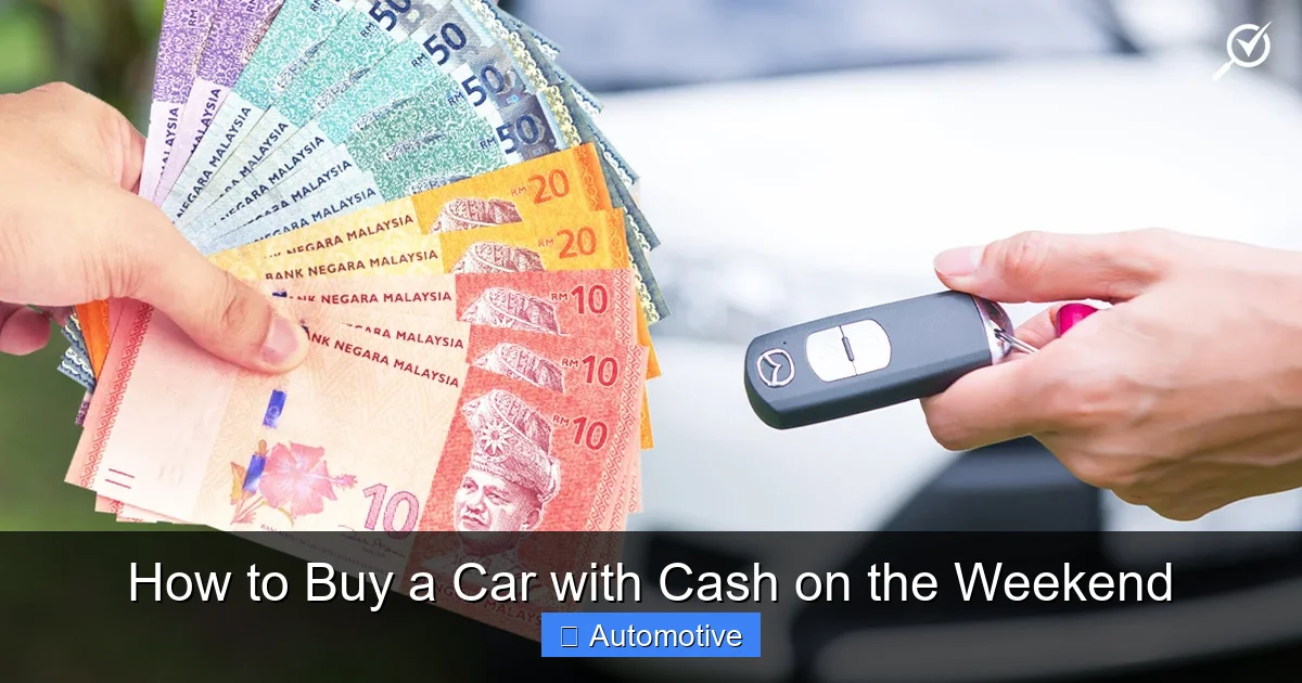 How to Buy a Car with Cash on the Weekend