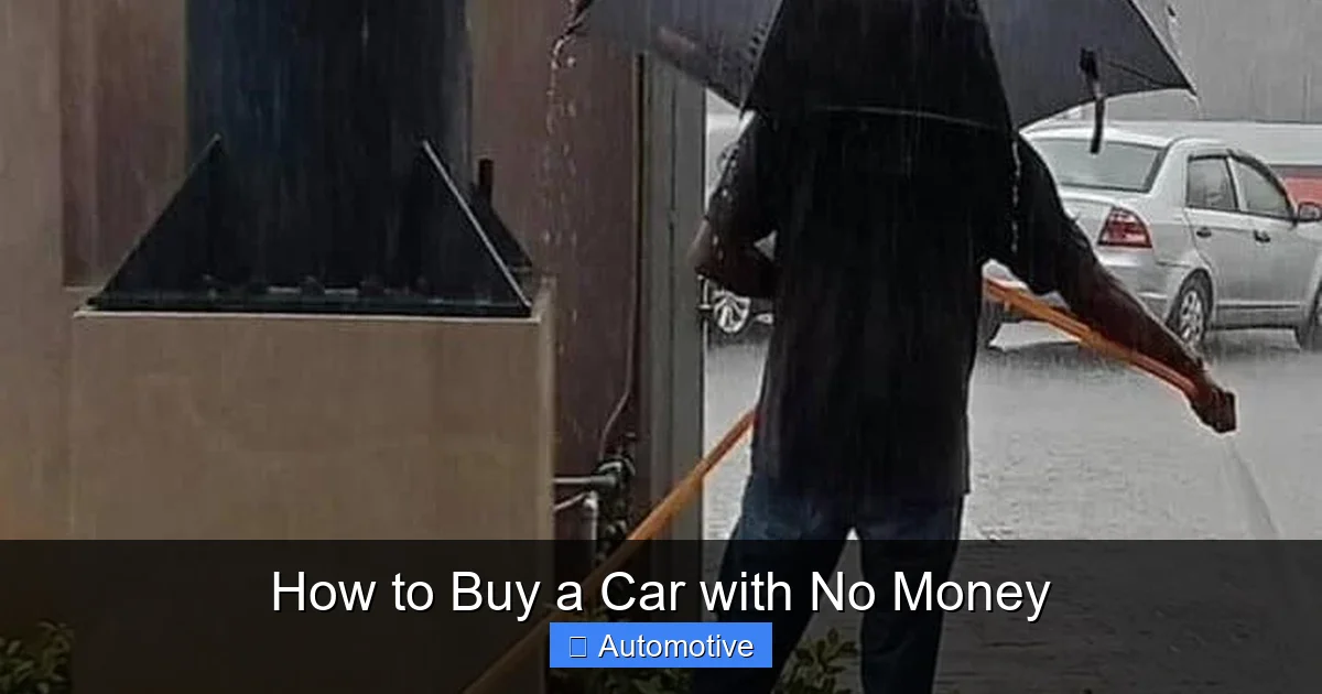 How to Buy a Car with No Money