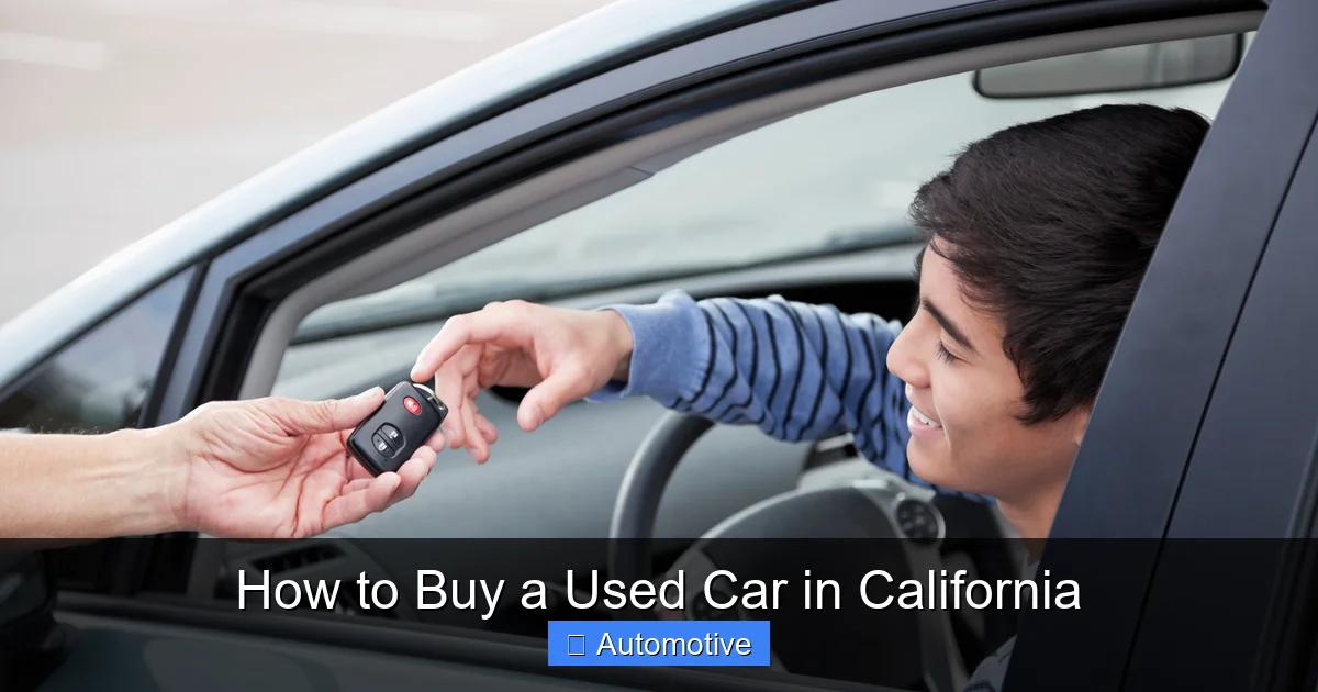 How to Buy a Used Car in California