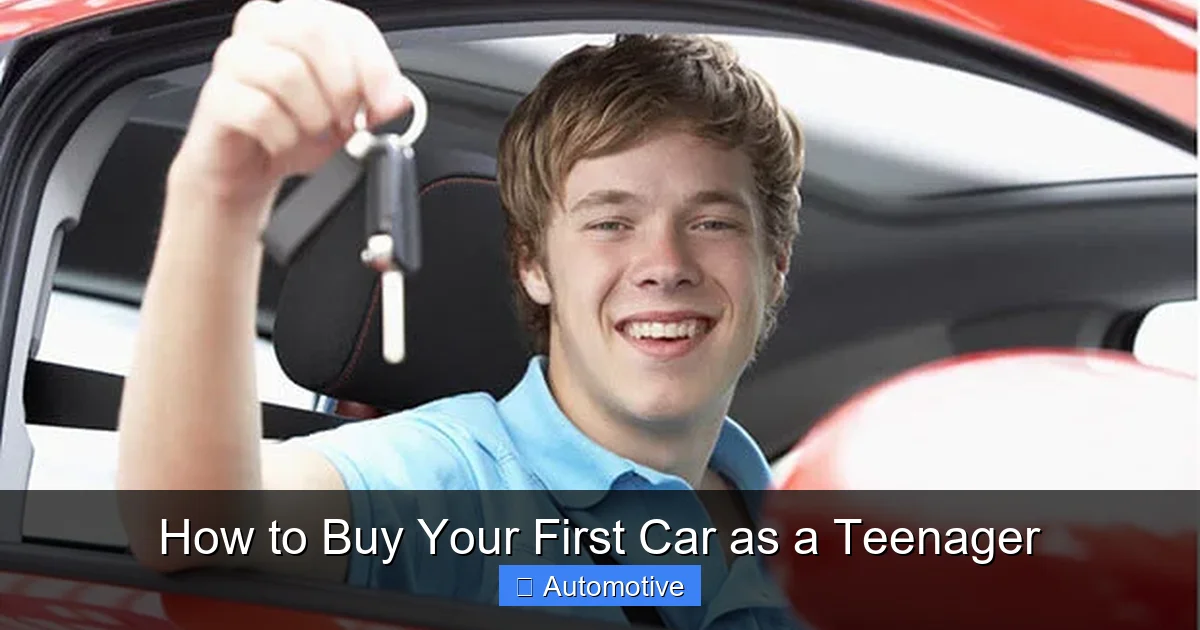How to Buy Your First Car as a Teenager