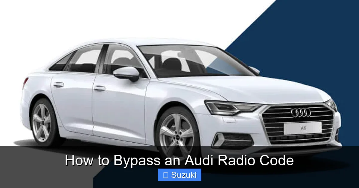 How to Bypass an Audi Radio Code