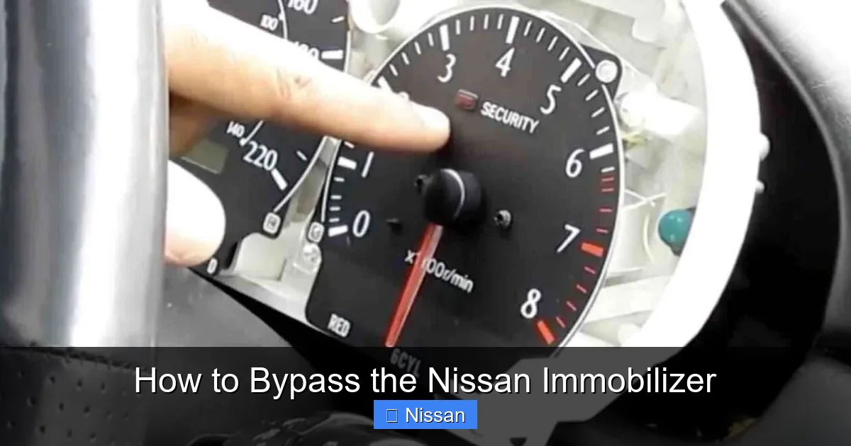 How to Bypass the Nissan Immobilizer