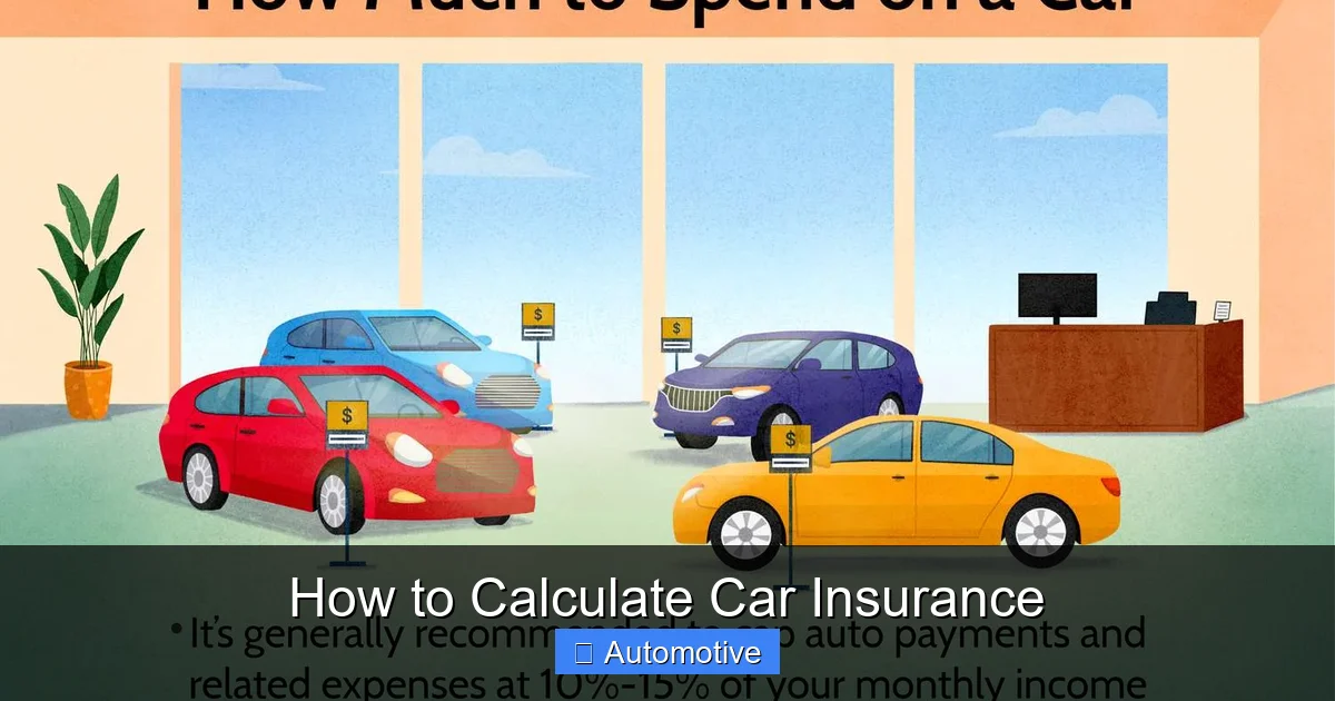 How to Calculate Car Insurance