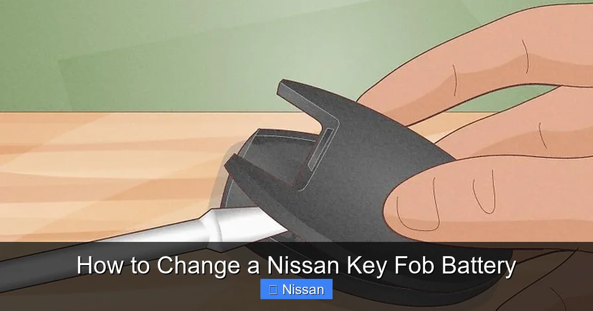 How to Change a Nissan Key Fob Battery