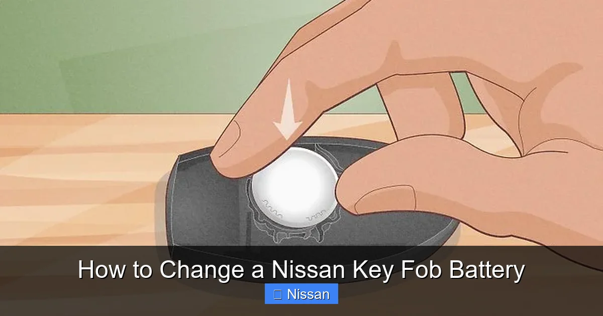 How to Change a Nissan Key Fob Battery