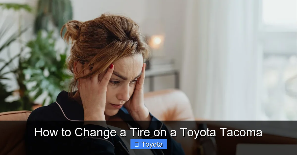 How to Change a Tire on a Toyota Tacoma