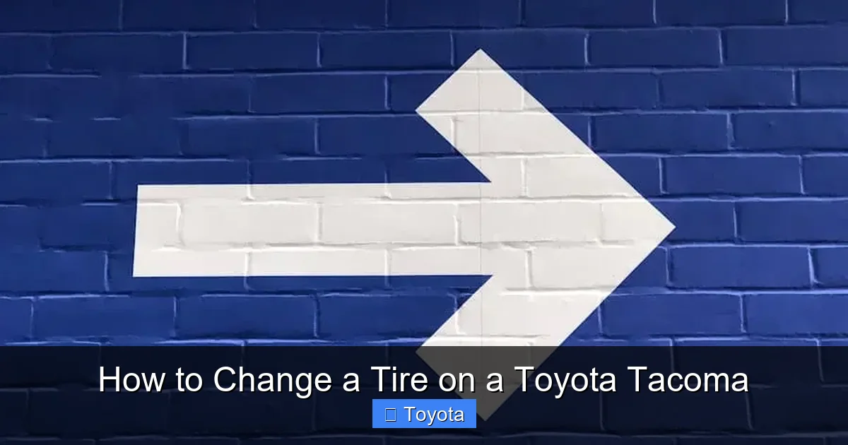How to Change a Tire on a Toyota Tacoma