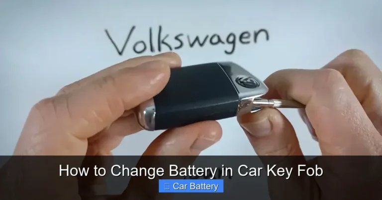 How to Change Battery in Car Key Fob