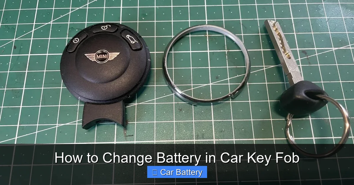 How to Change Battery in Car Key Fob