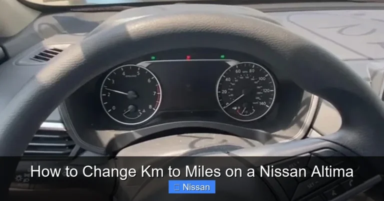 How to Change Km to Miles on a Nissan Altima