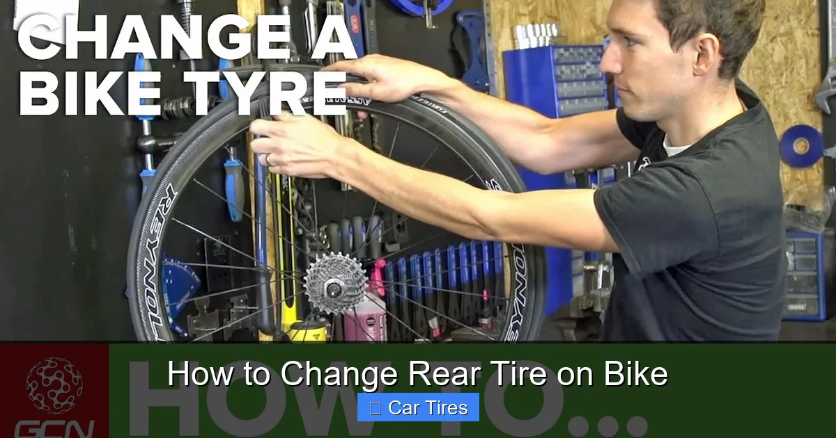 How to Change Rear Tire on Bike