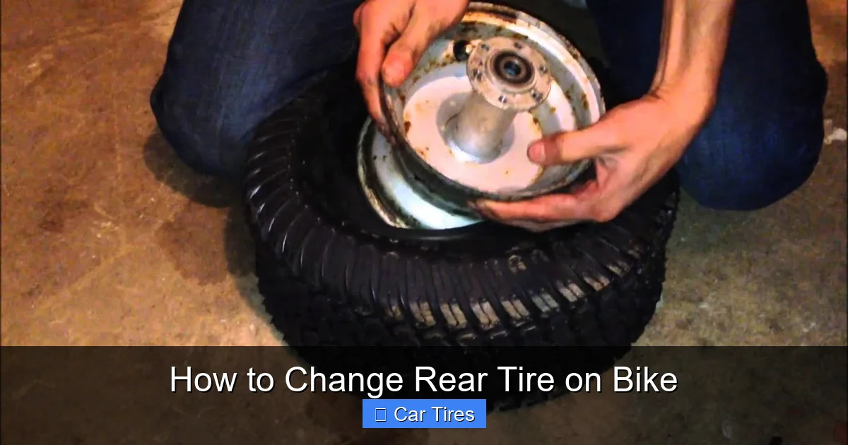 How to Change Rear Tire on Bike