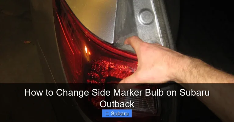 How to Change Side Marker Bulb on Subaru Outback