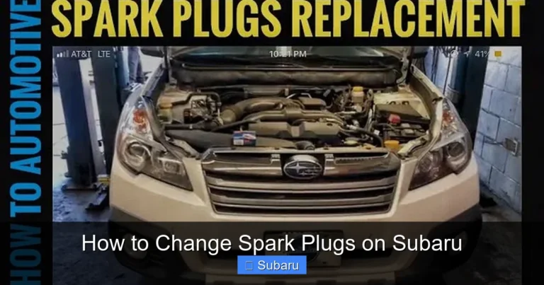 How to Change Spark Plugs on Subaru