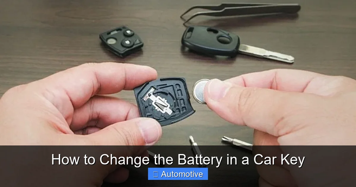 How to Change the Battery in a Car Key
