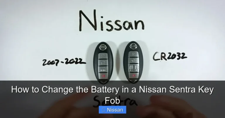 How to Change the Battery in a Nissan Sentra Key Fob