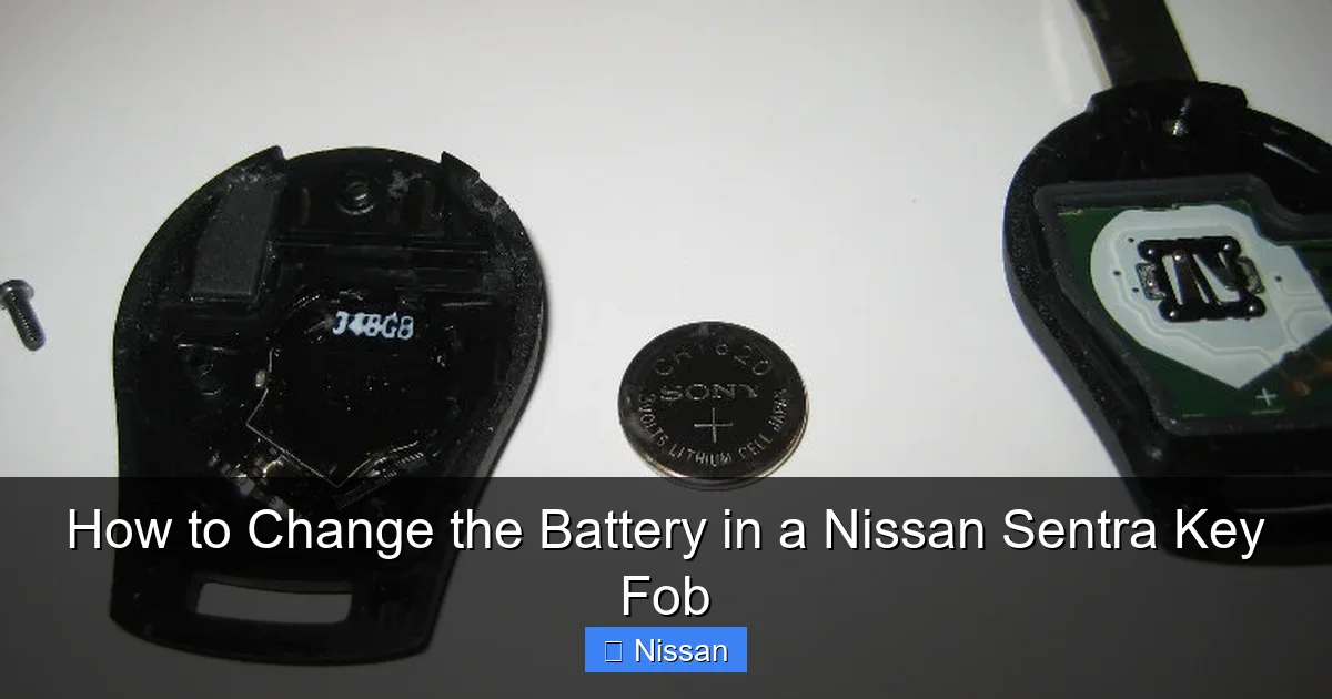 How to Change the Battery in a Nissan Sentra Key Fob