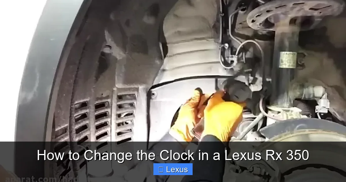 How to Change the Clock in a Lexus Rx 350