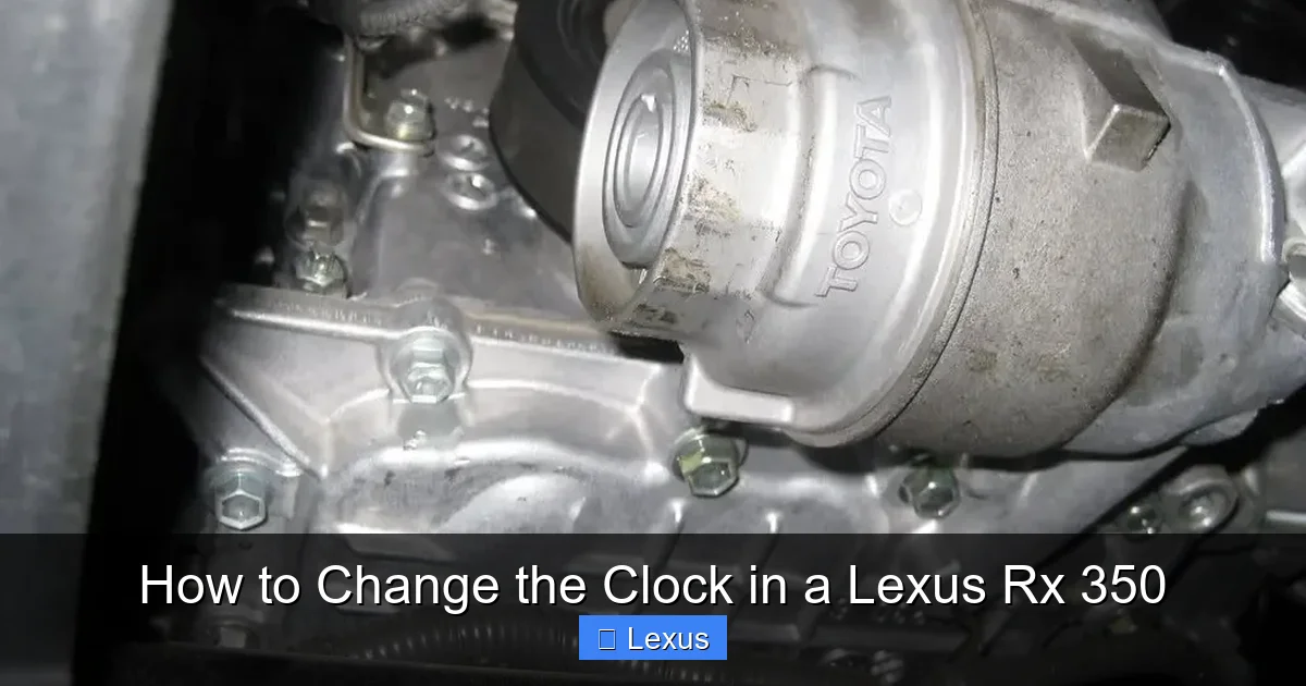 How to Change the Clock in a Lexus Rx 350