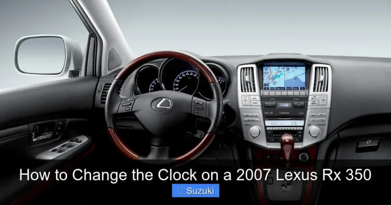 How to Change the Clock on a 2007 Lexus Rx 350