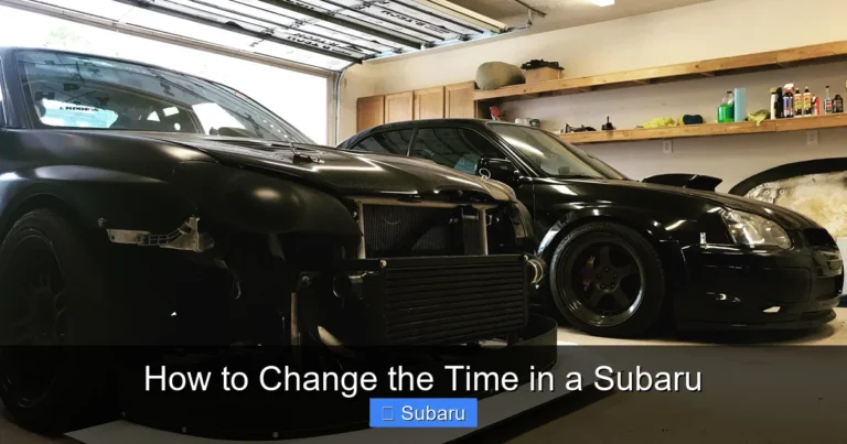 How to Change the Time in a Subaru
