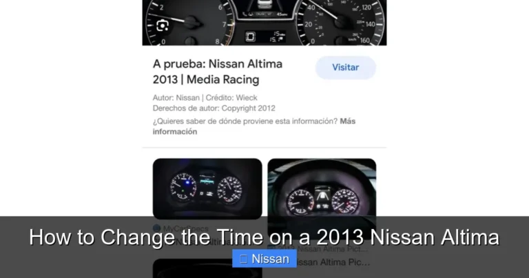 How to Change the Time on a 2013 Nissan Altima