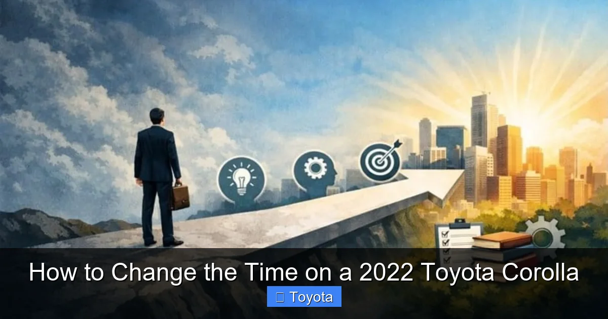 How to Change the Time on a 2022 Toyota Corolla
