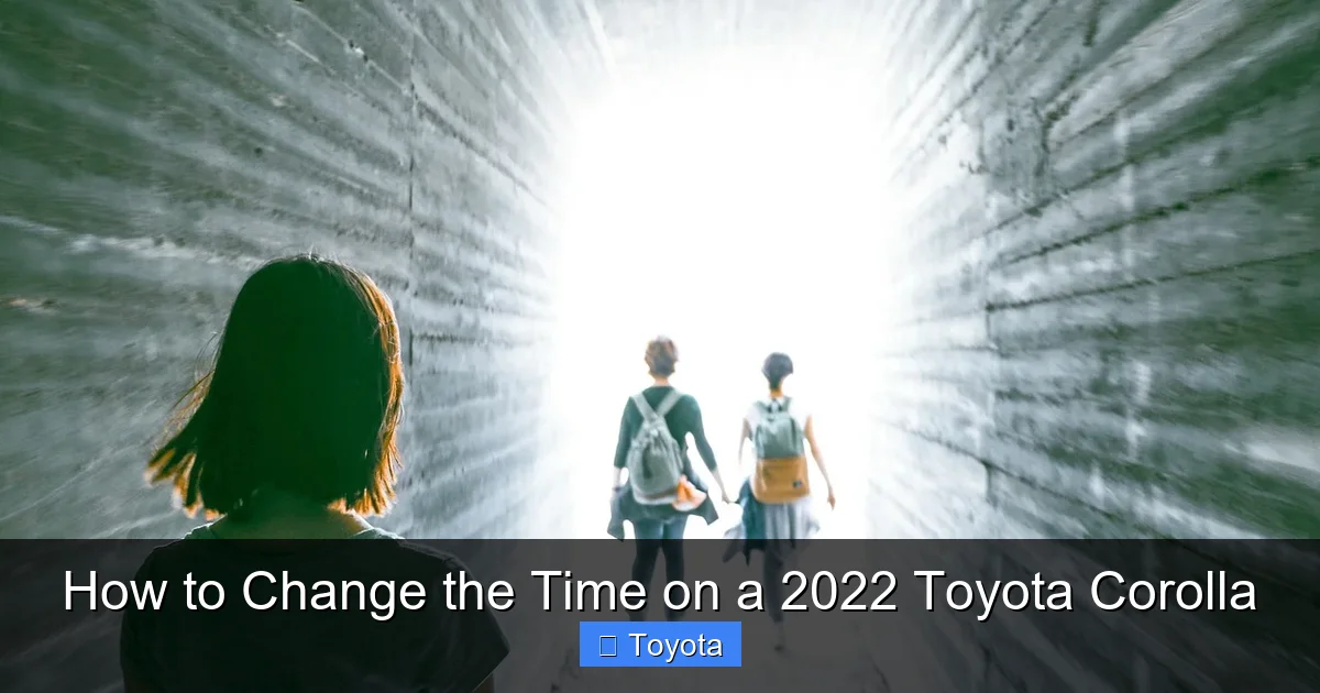 How to Change the Time on a 2022 Toyota Corolla
