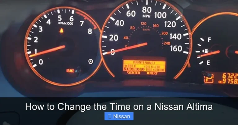 How to Change the Time on a Nissan Altima