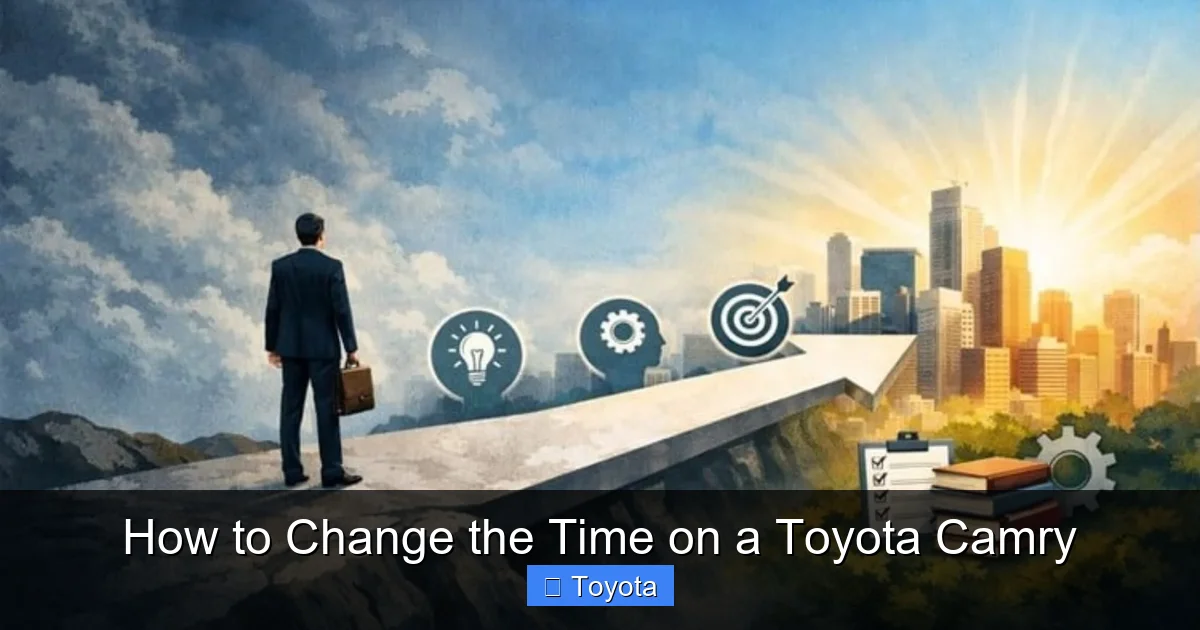 How to Change the Time on a Toyota Camry