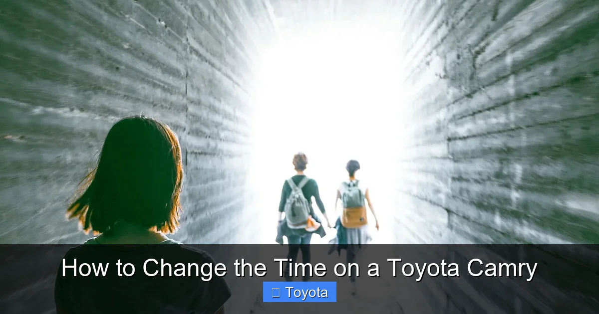 How to Change the Time on a Toyota Camry