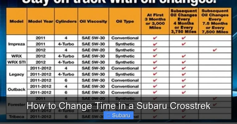 How to Change Time in a Subaru Crosstrek