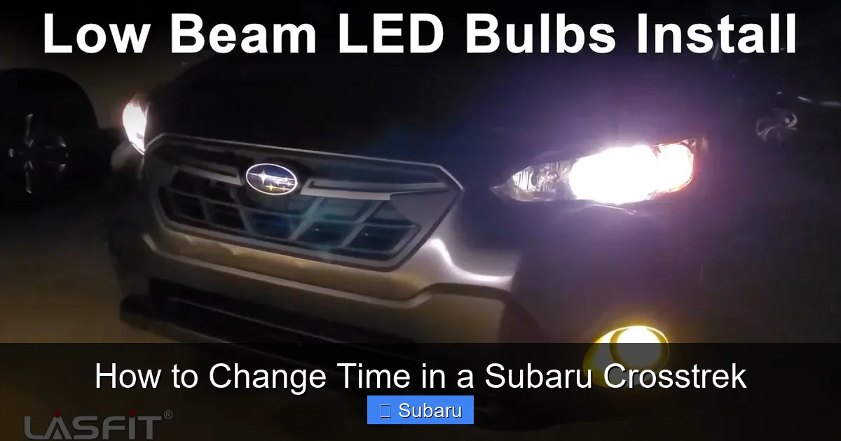 How to Change Time in a Subaru Crosstrek