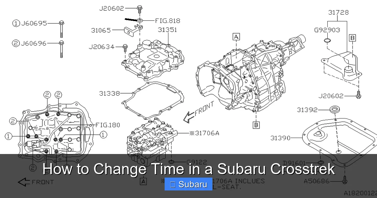 How to Change Time in a Subaru Crosstrek