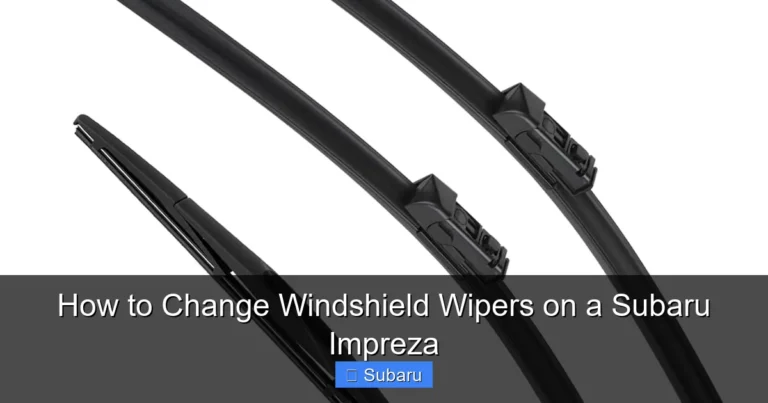 How to Change Windshield Wipers on a Subaru Impreza