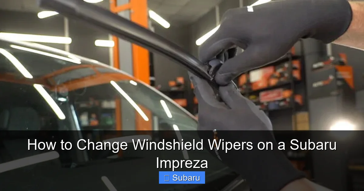 How to Change Windshield Wipers on a Subaru Impreza