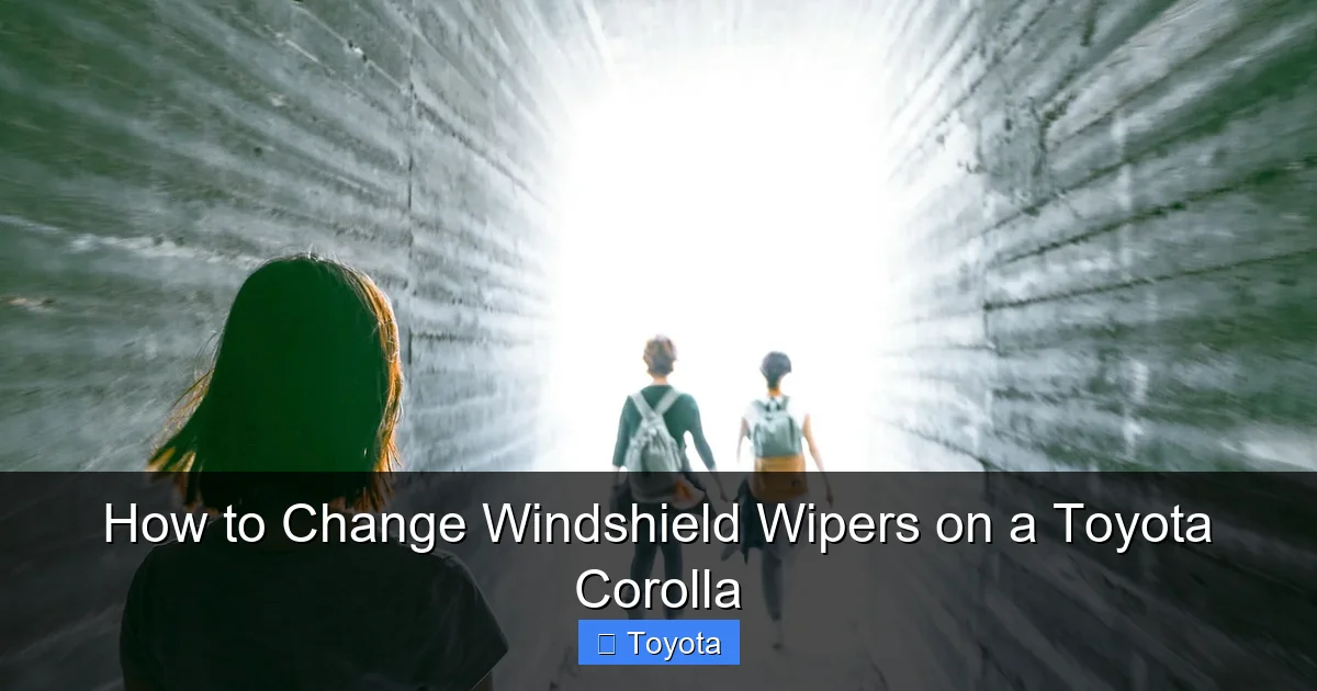 How to Change Windshield Wipers on a Toyota Corolla