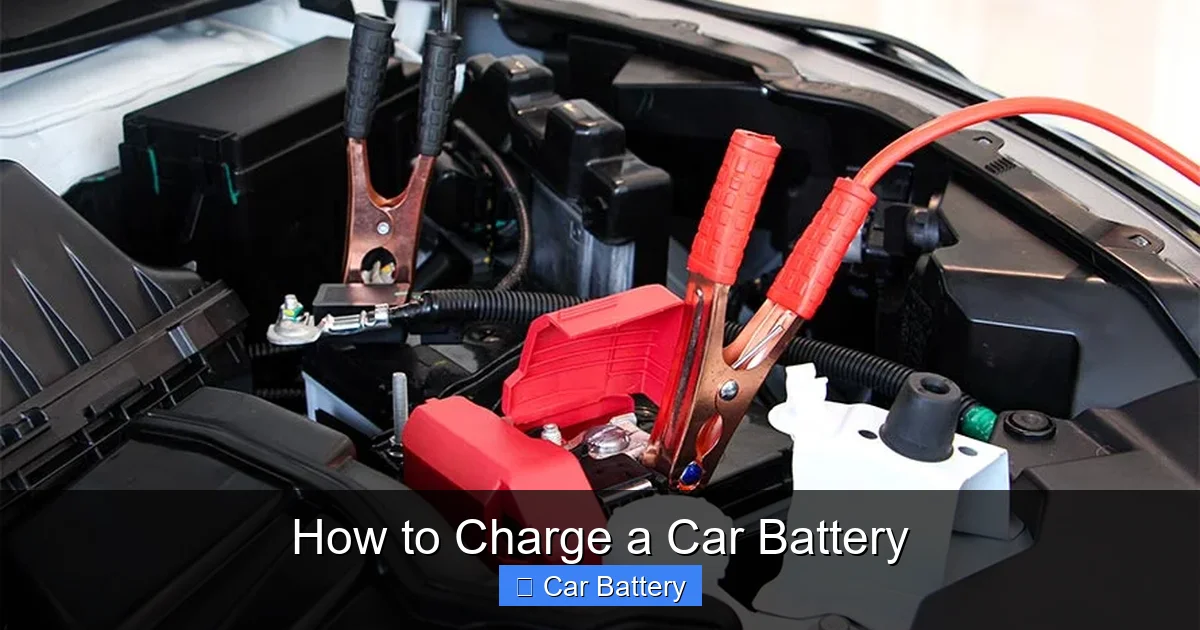 How to Charge a Car Battery