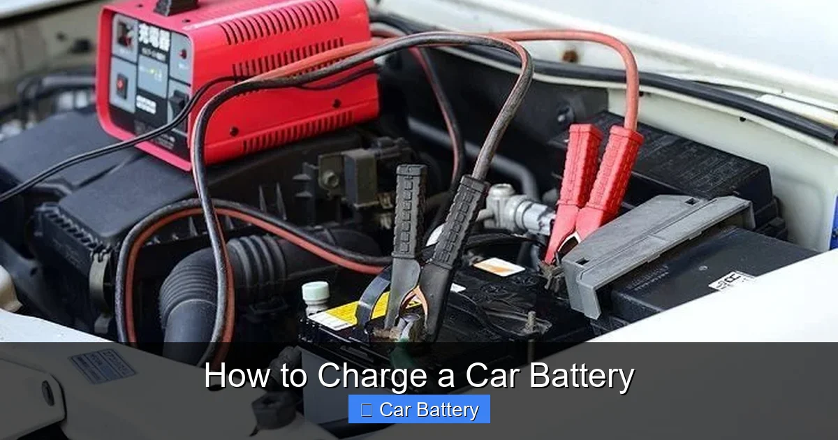 How to Charge a Car Battery