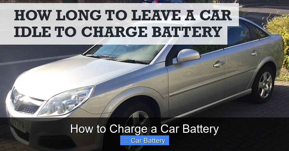 How to Charge a Car Battery