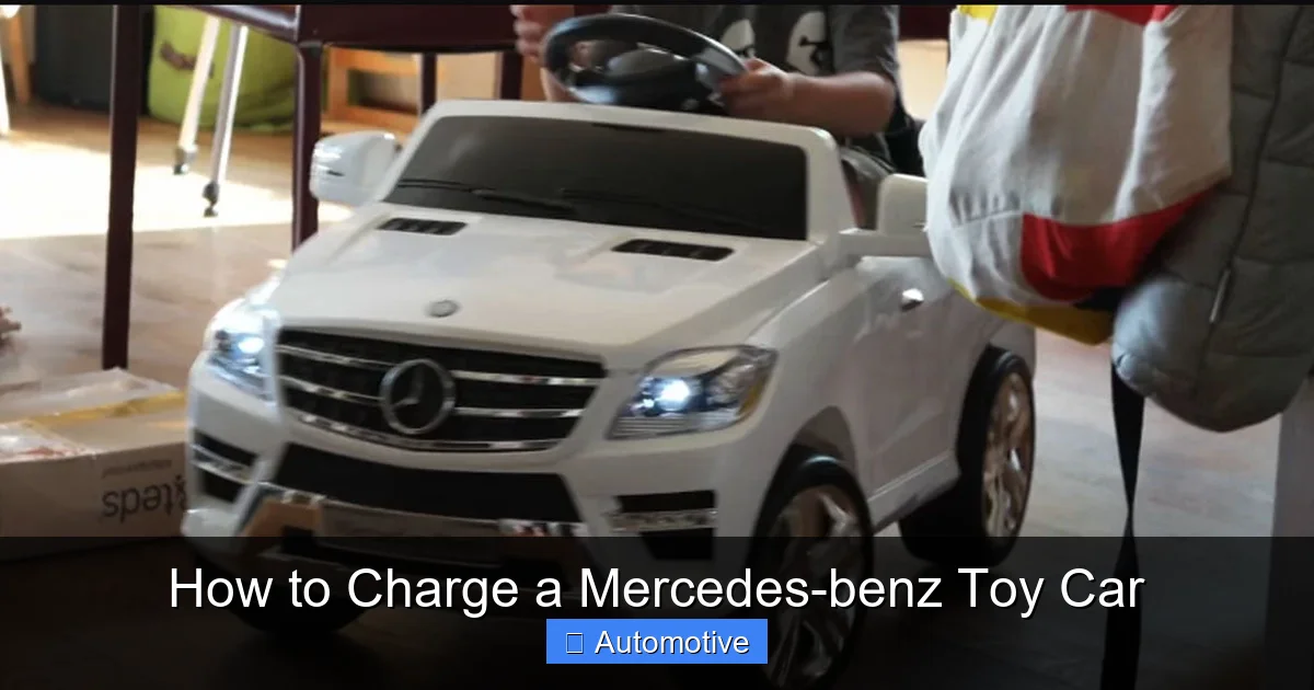 How to Charge a Mercedes-benz Toy Car
