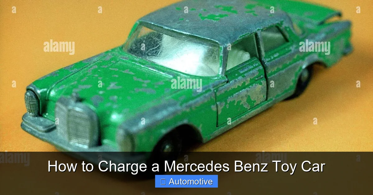 How to Charge a Mercedes Benz Toy Car