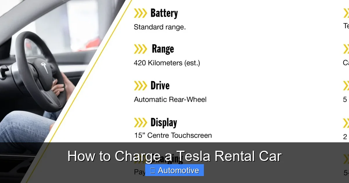 How to Charge a Tesla Rental Car