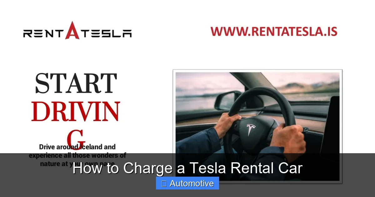How to Charge a Tesla Rental Car