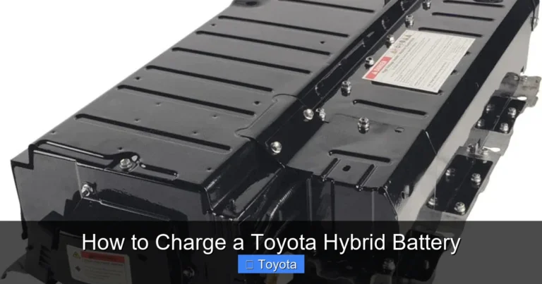 How to Charge a Toyota Hybrid Battery